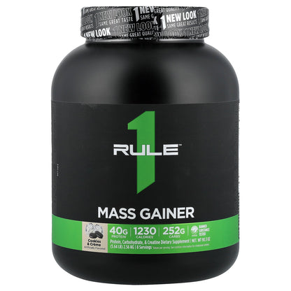 Rule One Proteins, Mass Gainer, Cookies & Creme, 5.64 lb (2.56 kg)