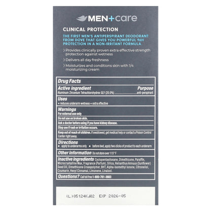 Dove, Men+Care Ultimate, Antiperspirant Deodorant, Clean Comfort, 1.7 oz (48 g)