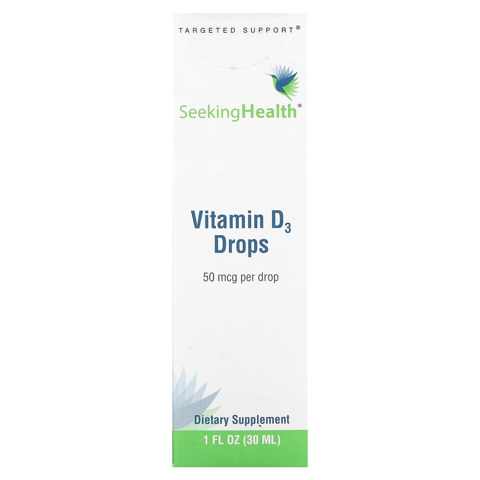 Seeking Health, Vitamin D3 Drops, 50 mcg, 1 fl oz (30 ml)