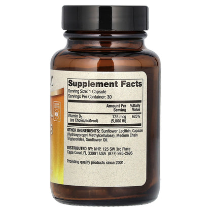 Dr. Mercola, Liposomal Vitamin D3, 125 mcg (5,000 IU), 30 Capsules