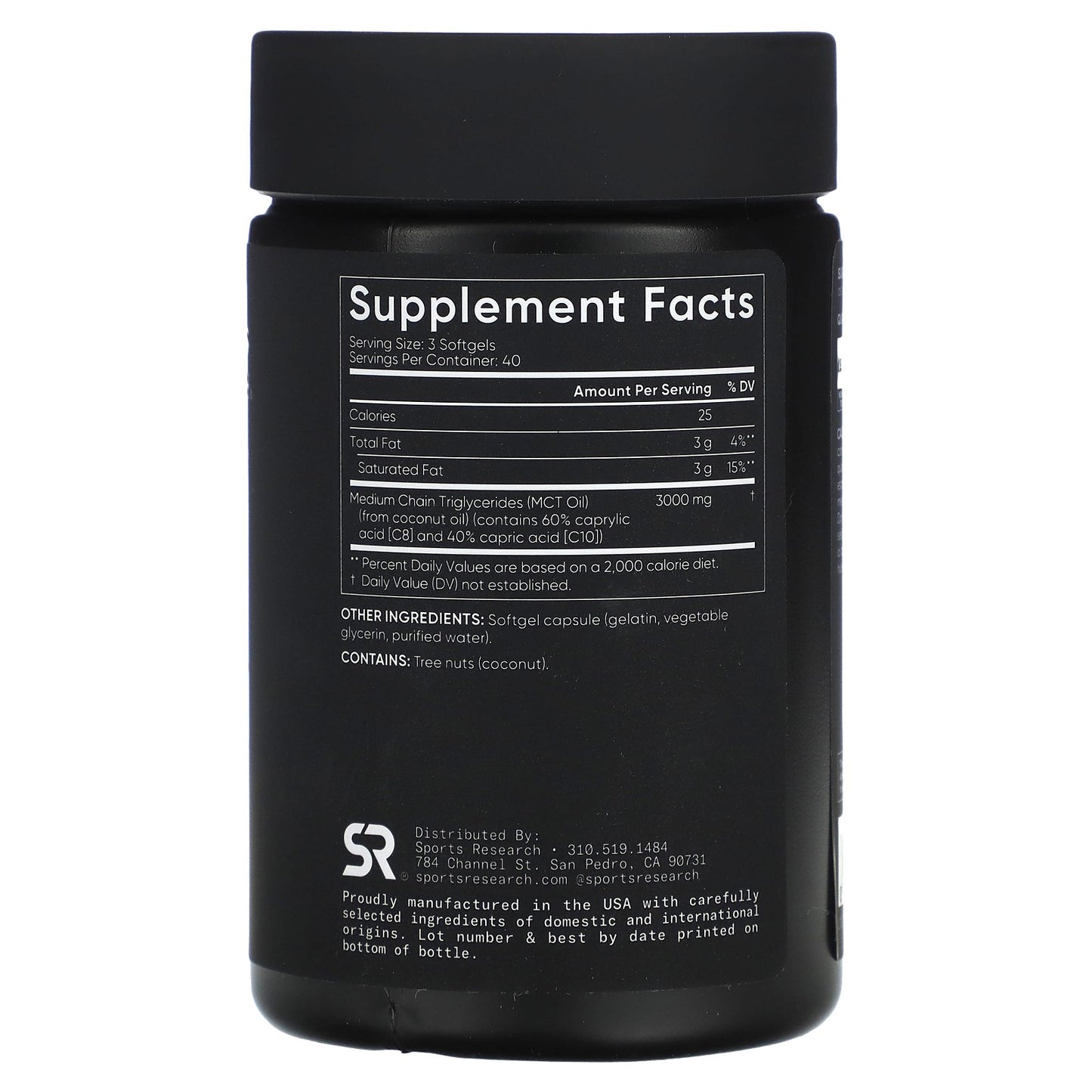 Sports Research, MCT Oil, 120 Softgels (1,000 mg per Softgel)