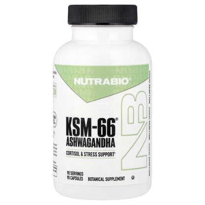 NutraBio, KSM-66®, Ashwagandha , 90 Capsules