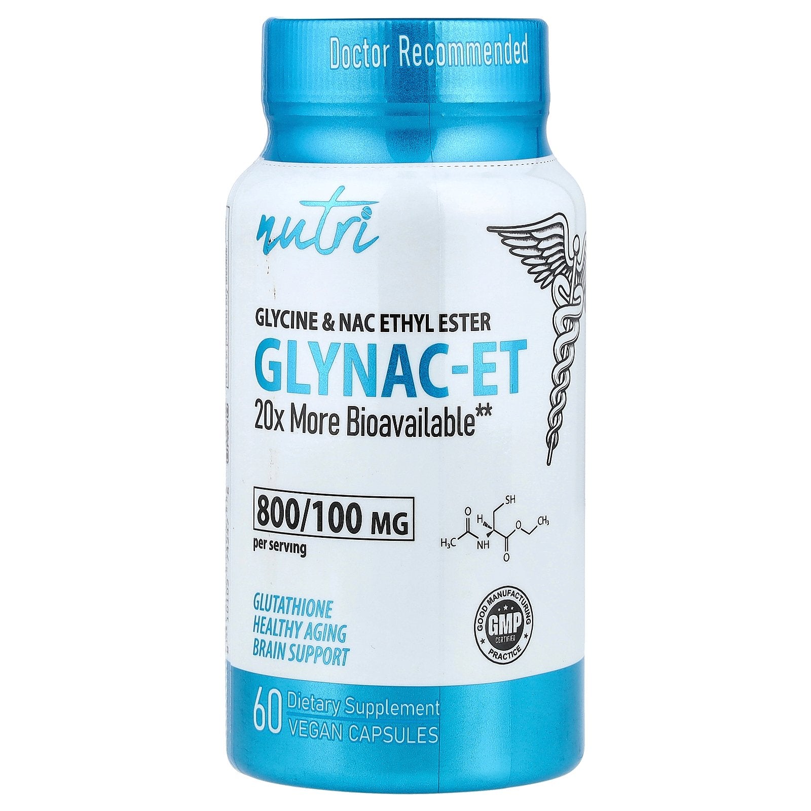 Nutri, Glynac-ET, 60 Vegan Capsules