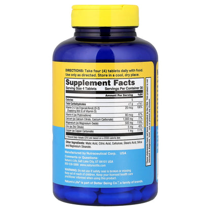 Nature's Life, Calcium Citrate, Plus Magnesium & Vitamin D, 120 Tablets