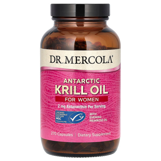 Dr. Mercola, Antarctic Krill Oil for Women, 270 Capsules