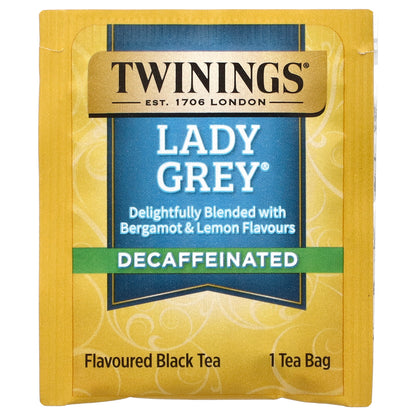 Twinings, Flavored Black Tea, Lady Grey®, Decaffeinated, 20 Tea Bags, 1.41 oz (40 g)