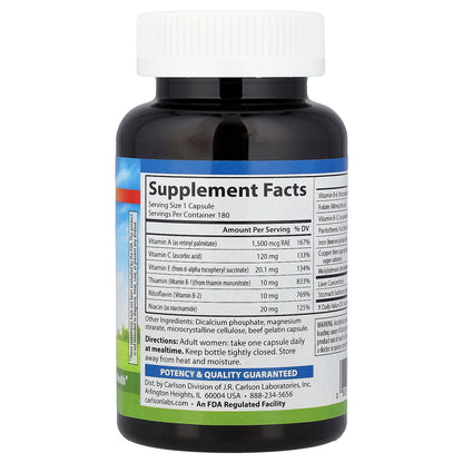 Carlson, Women's Iron Restore, 180 Capsules