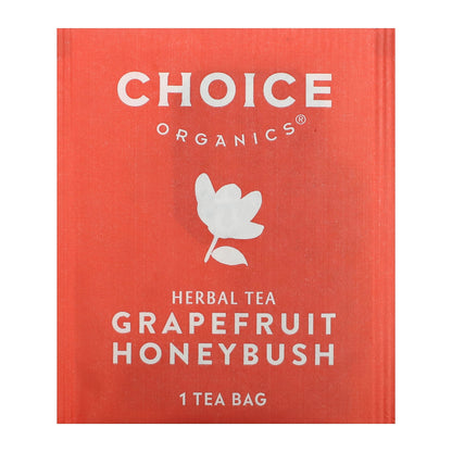 Choice Organic Teas, Herbal Tea, Grapefruit Honeybush, Caffeine Free, 16 Tea Bags, 1.02 oz (29 g)