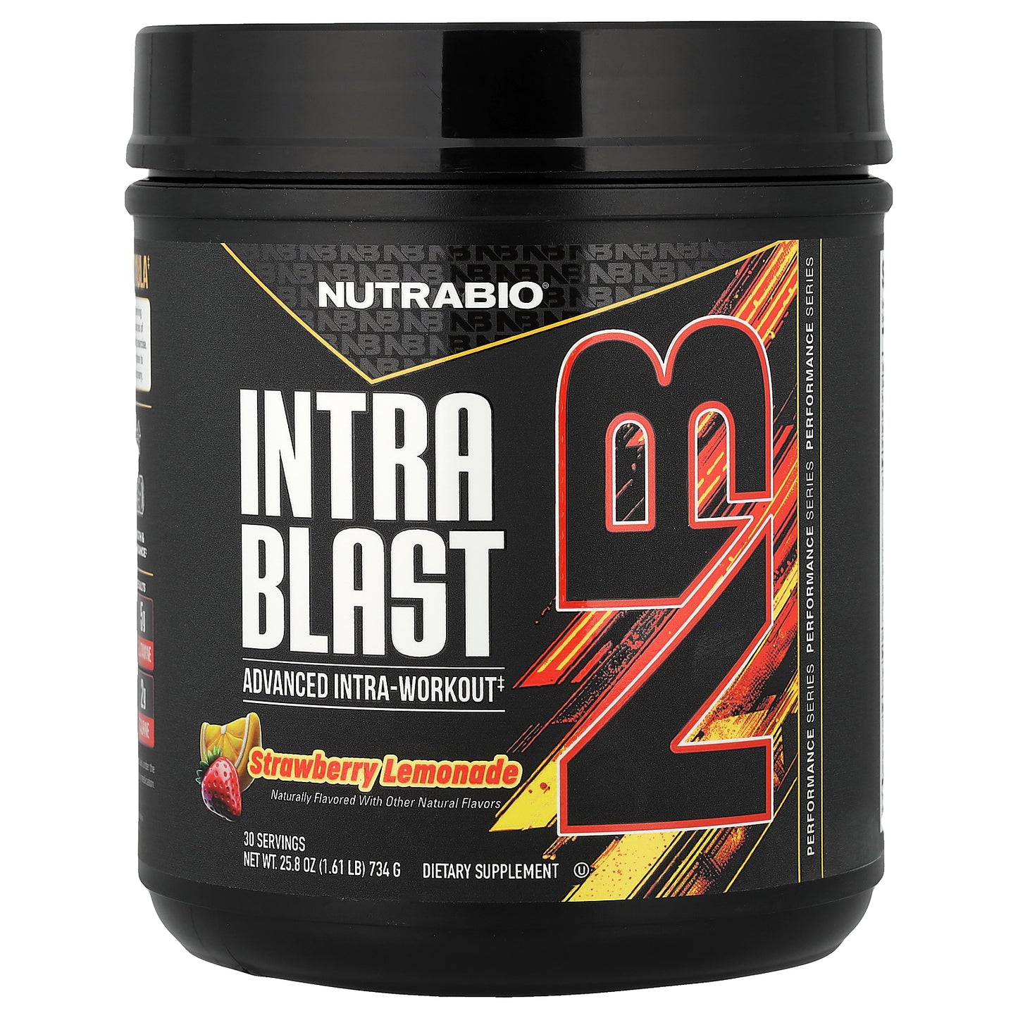 NutraBio, Intra Blast, Advanced Intra-Workout, Strawberry Lemonade, 1.61 lb (734 g)
