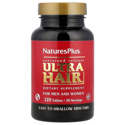 NaturesPlus, Ultra Hair®, For Men & Women, 120 Tablets