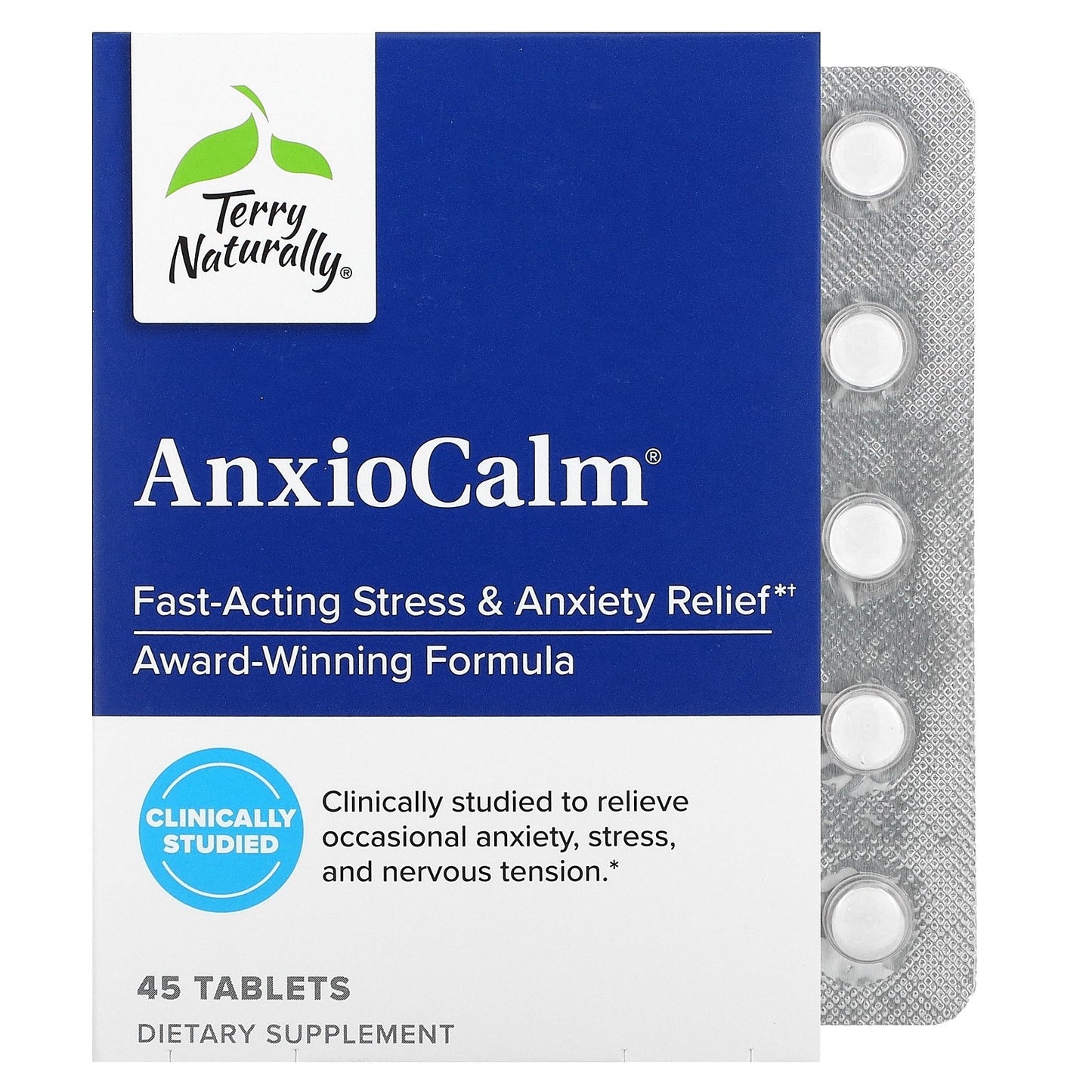 Terry Naturally, AnxioCalm, 45 Tablets