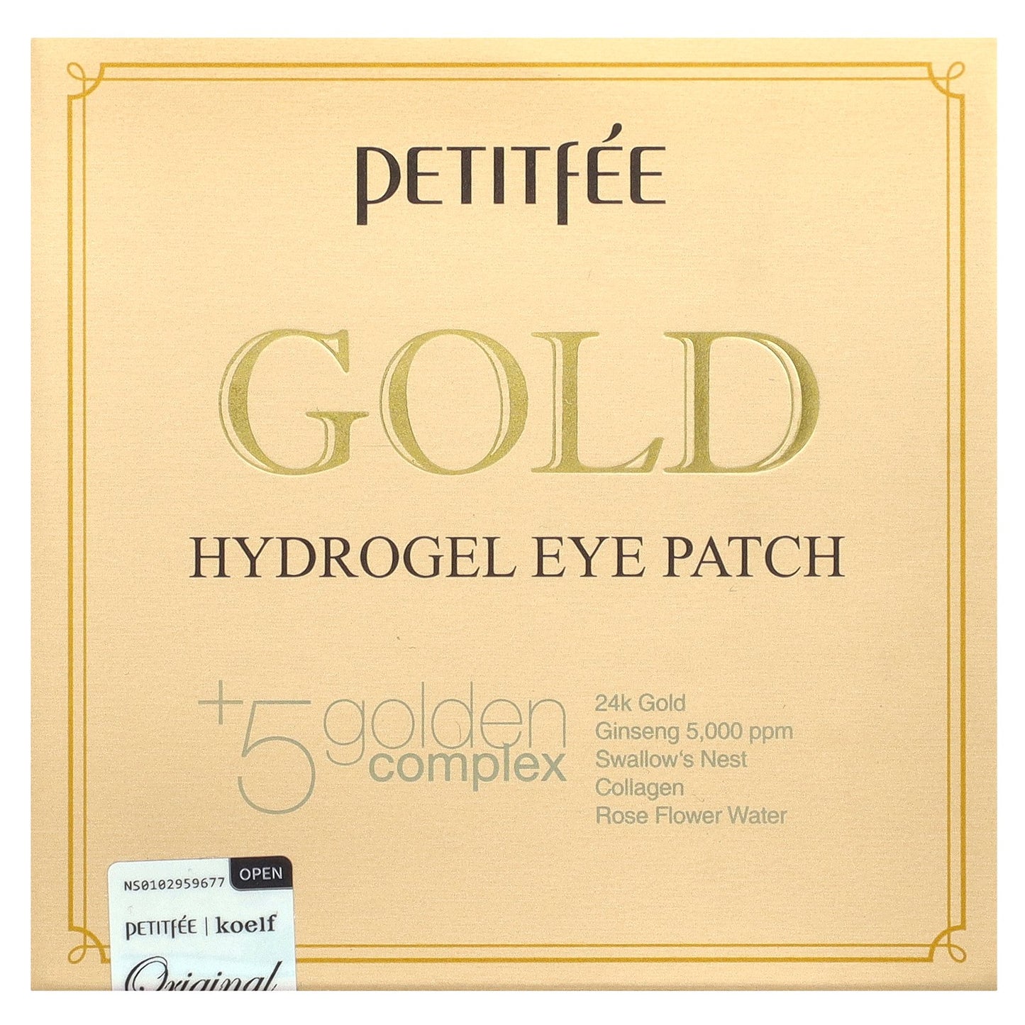 Petitfee, Gold Hydrogel Eye Patch, 60 Patches