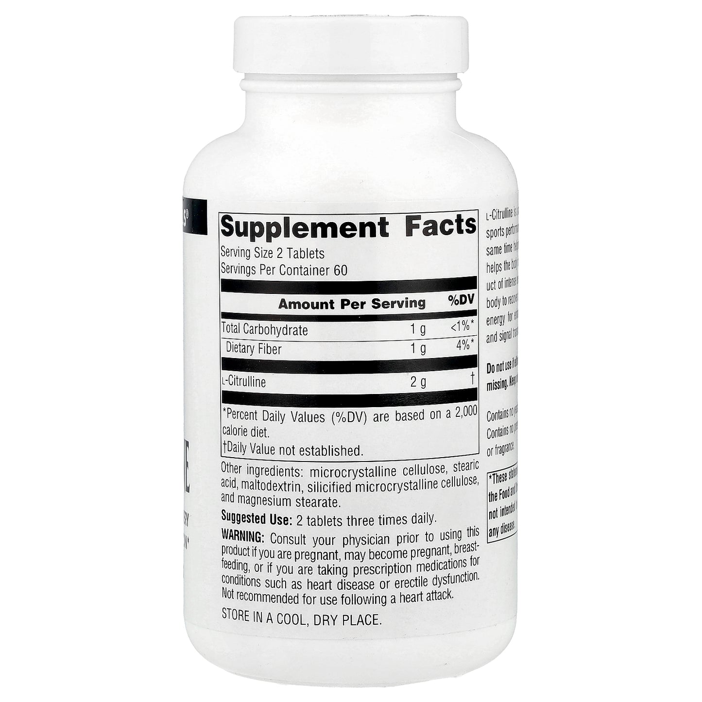 Source Naturals, L-Citrulline, 1,000 mg, 120 Tablets