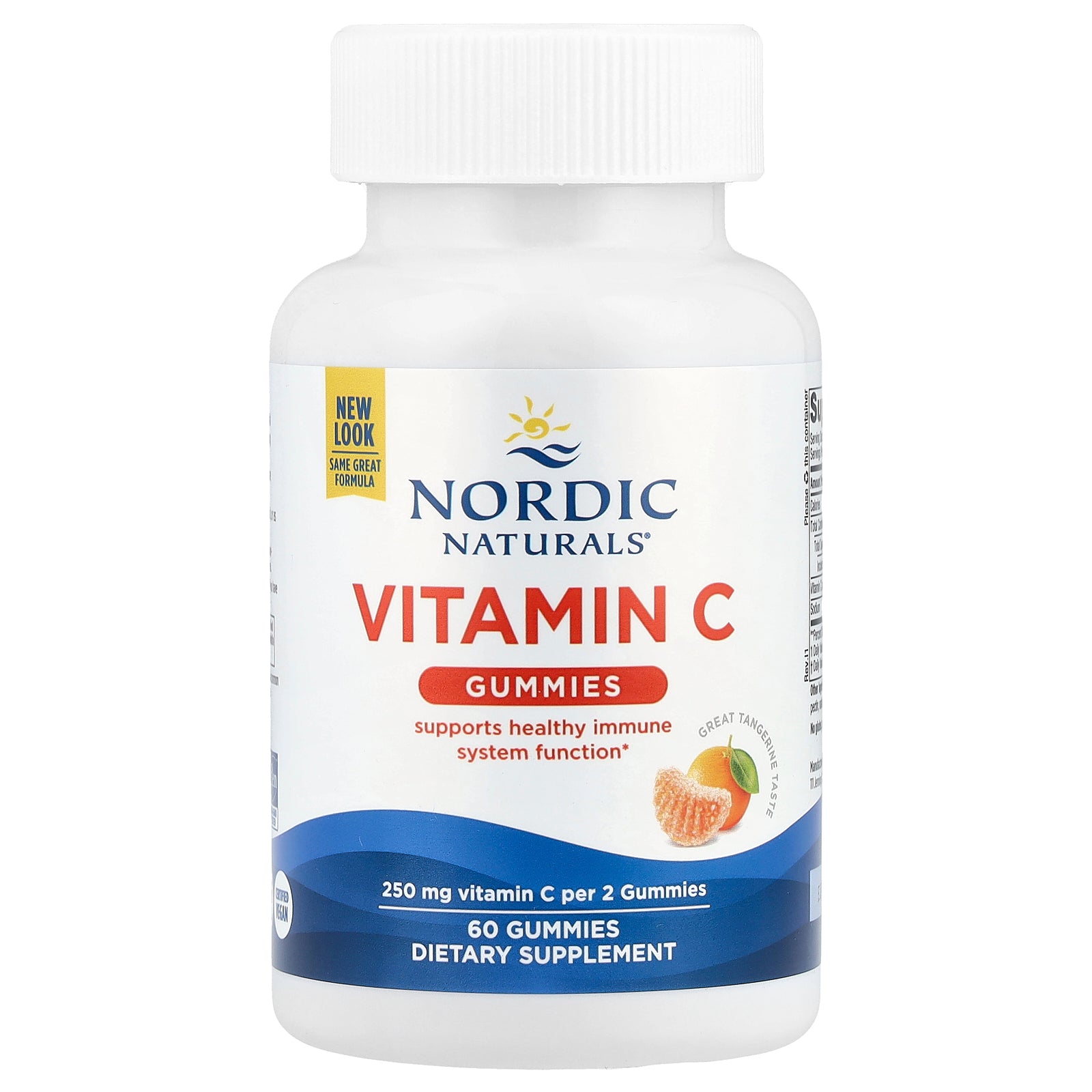 Nordic Naturals, Vitamin C Gummies, Tangerine, 60 Gummies (125 mg per Gummy)