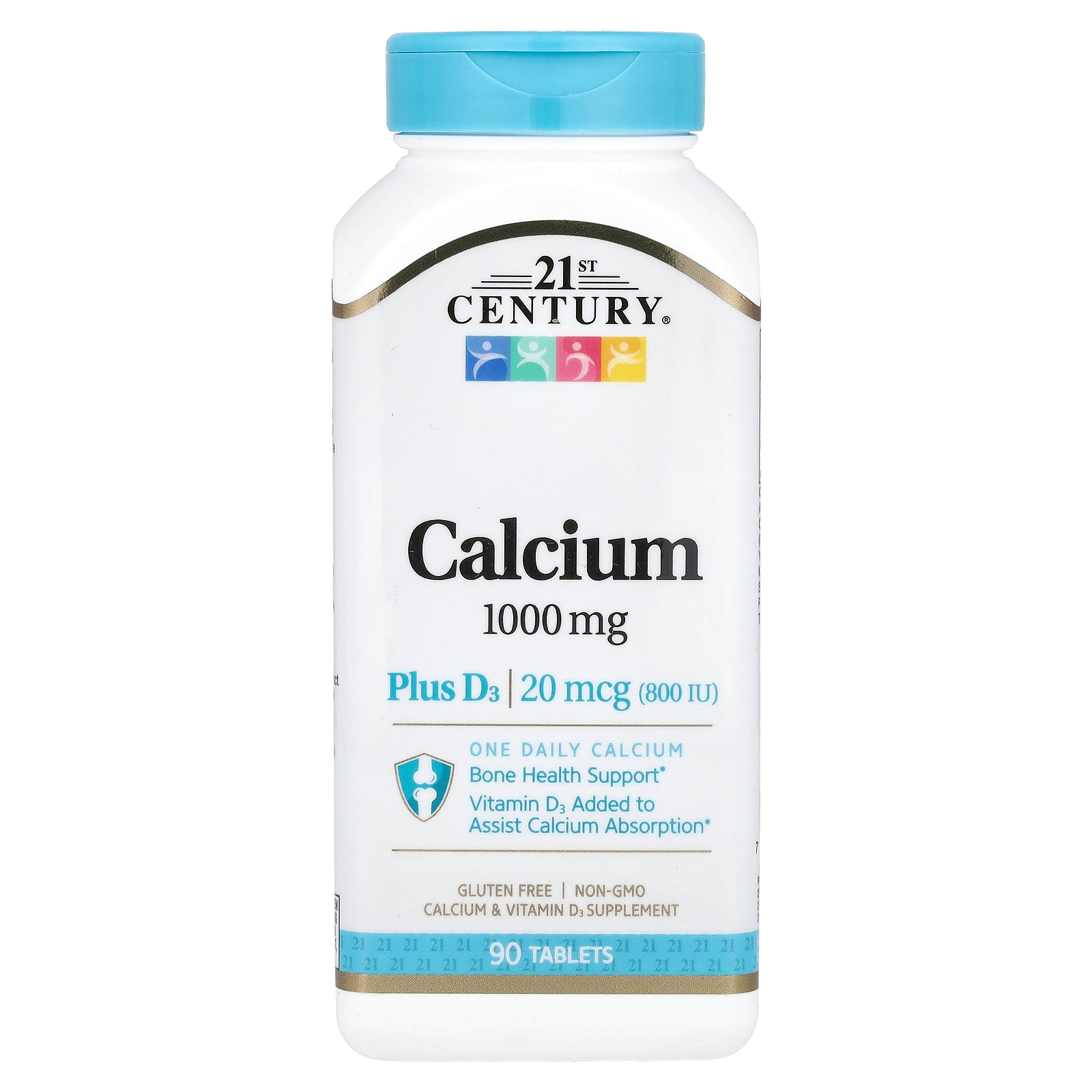 21st Century, Calcium Plus D3, 90 Tablets