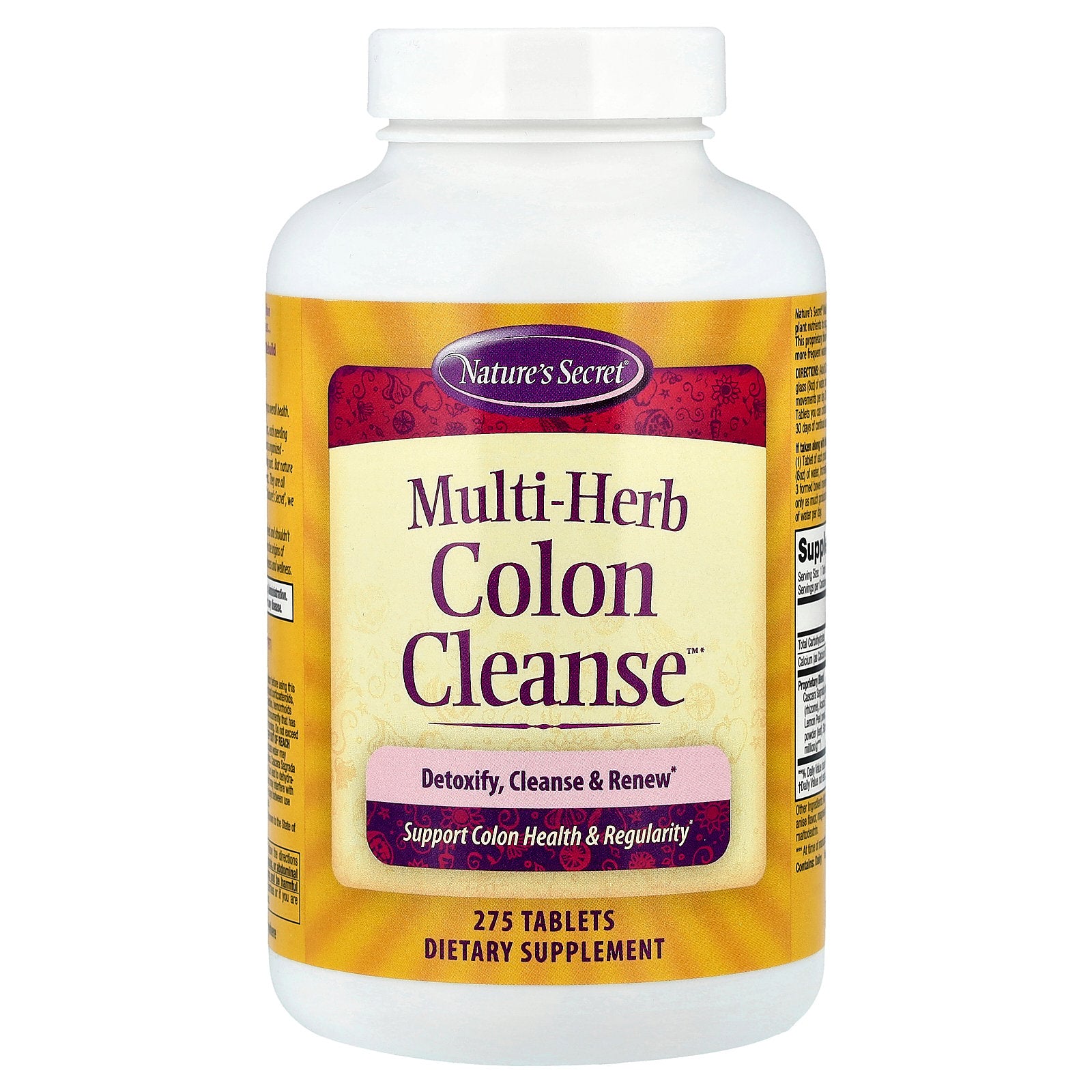 Nature's Secret, Multi-Herb Colon Cleanse™, 275 Tablets