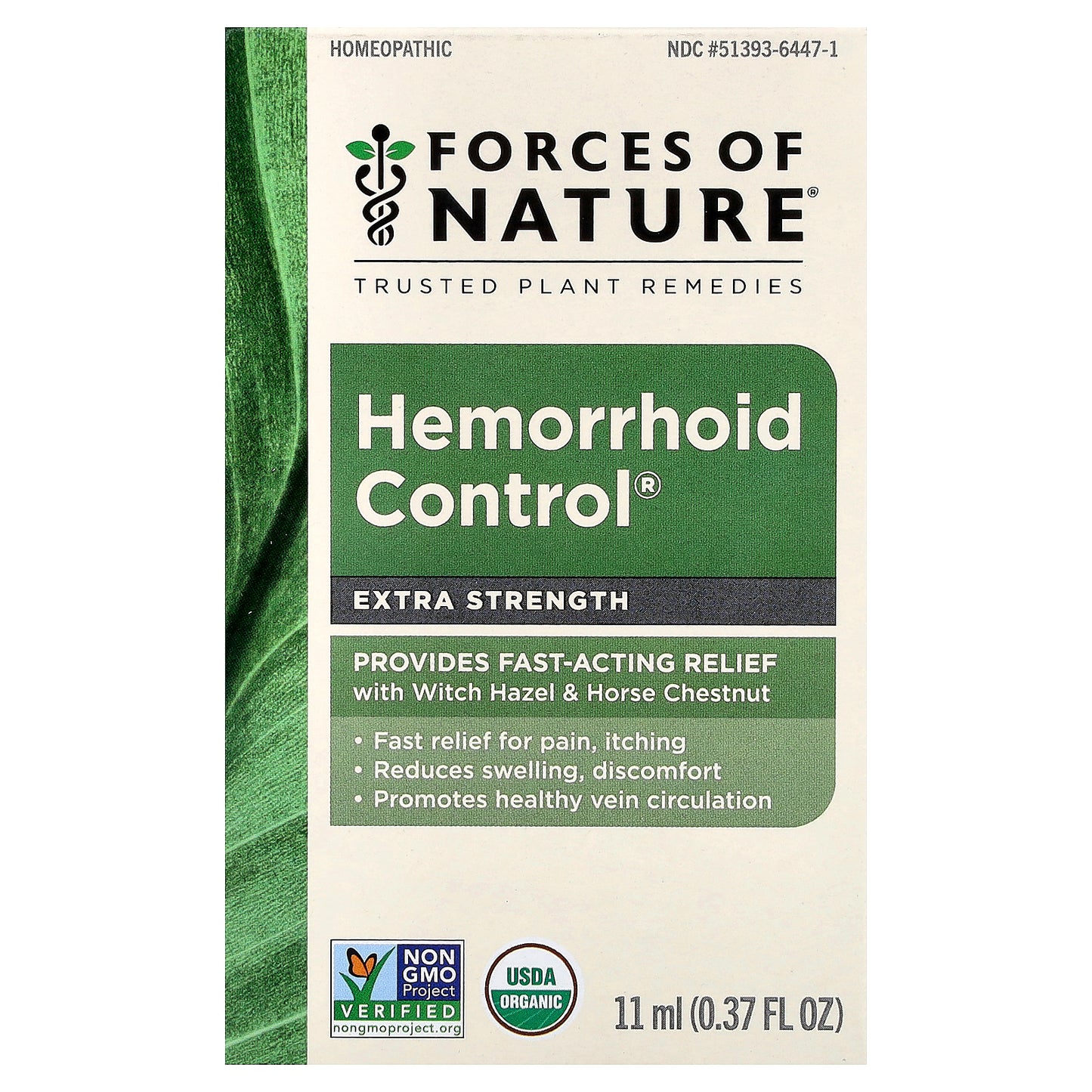 Forces of Nature, Hemorrhoid Control®, 0.37 fl oz (11 ml)