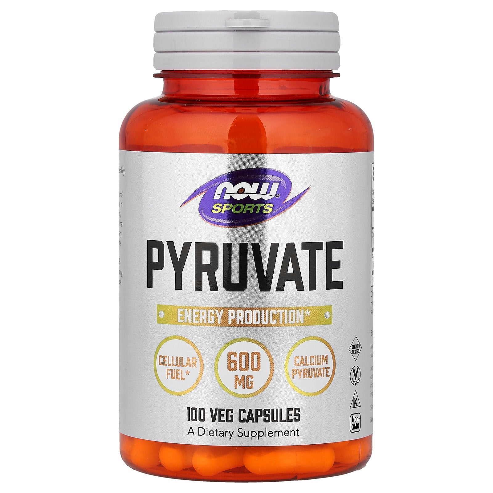 NOW Foods, Sports, Pyruvate, 100 Veg Capsules