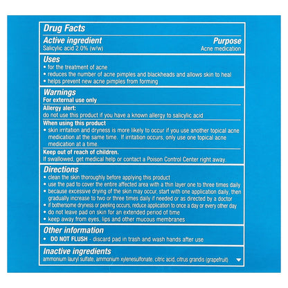 Stridex, XL Face & Body Pads™, Alcohol Free, 90 Dual Textured Pads