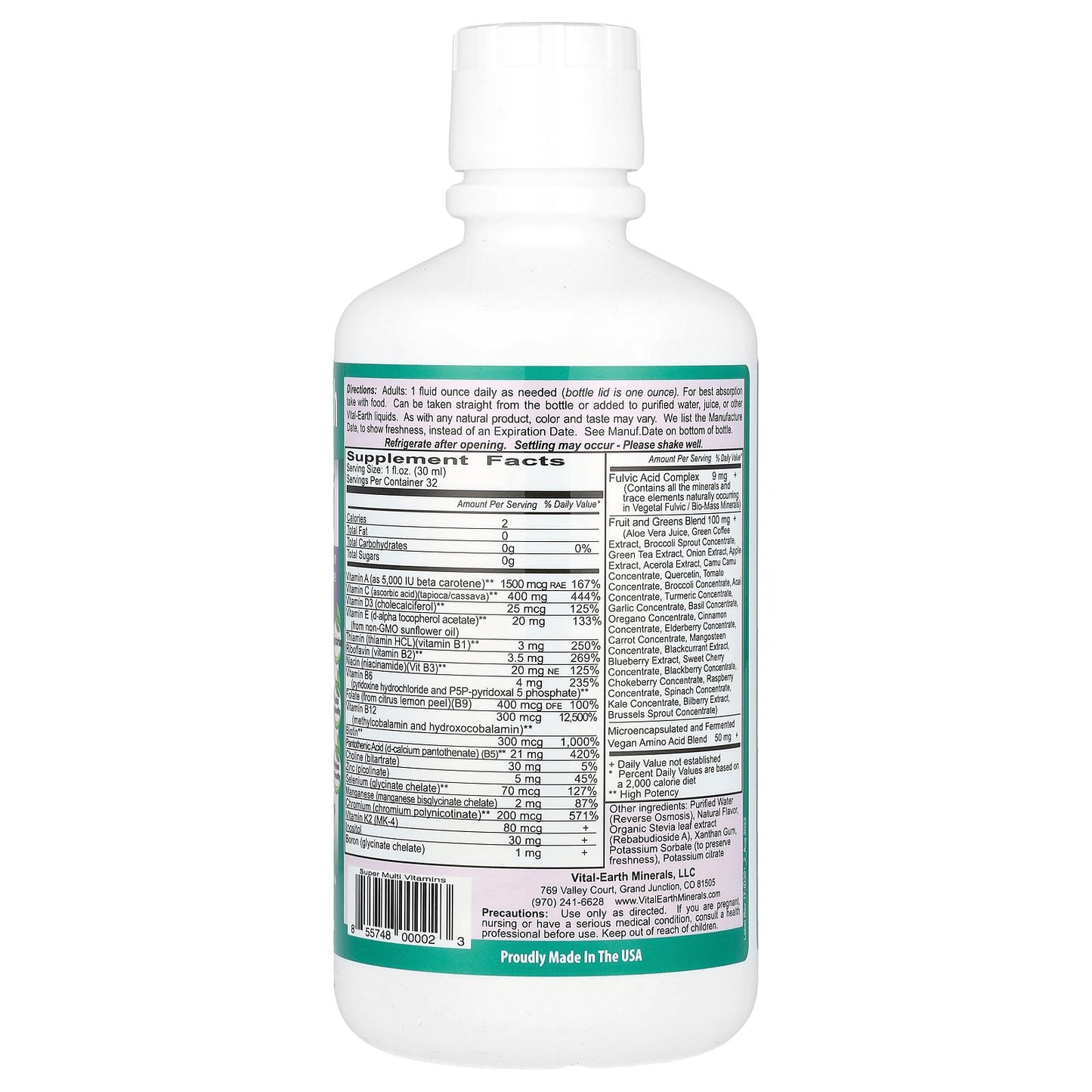 Vital Earth Minerals, Super Multi,  Natural Tropical Passion Fruit, 32 fl oz (946 ml)