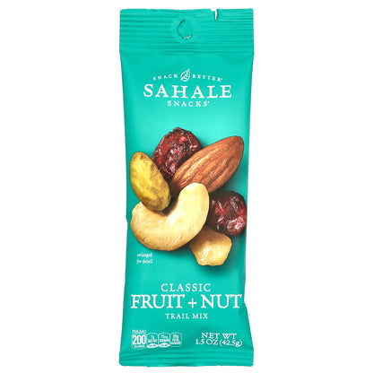 Sahale Snacks, Trail Mix, Classic Fruit + Nut, 9 Packs, 1.5 oz (42.5 g) Each