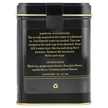 Harney & Sons, Black Tea, Chocolate Mint, 4 oz (112 g)