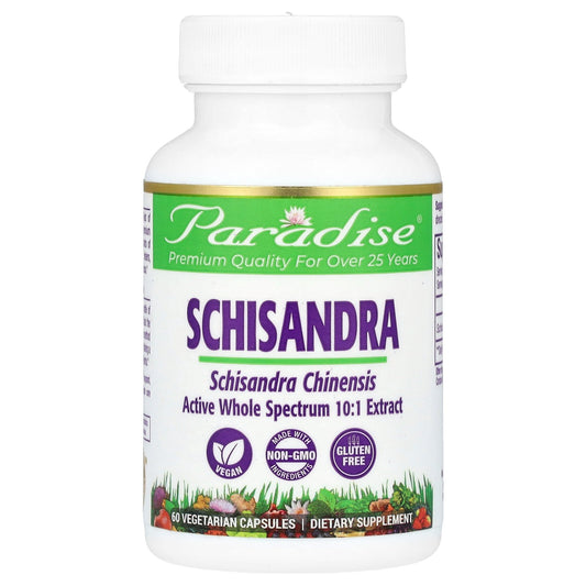 Paradise Herbs, Schisandra, 60 Vegetarian Capsules (250 mg per Capsule)