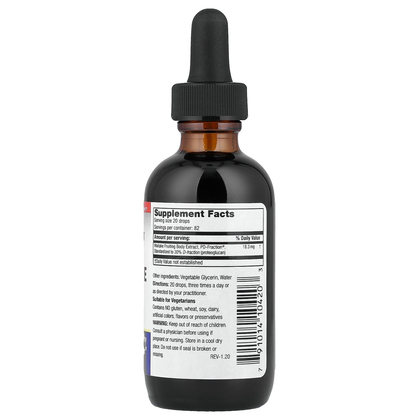 Mushroom Wisdom, Maitake D Fraction®, Standard, 60 ml