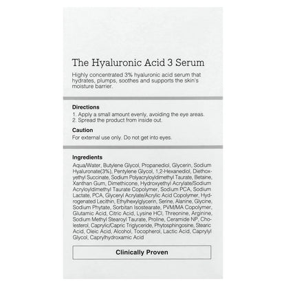 CosRx, The Hyaluronic Acid 3 Serum, 0.67 fl oz (20 ml)