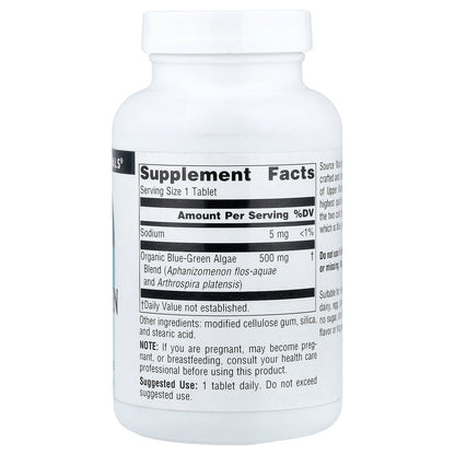 Source Naturals, Blue-Green Algae, 500 mg, 200 Tablets