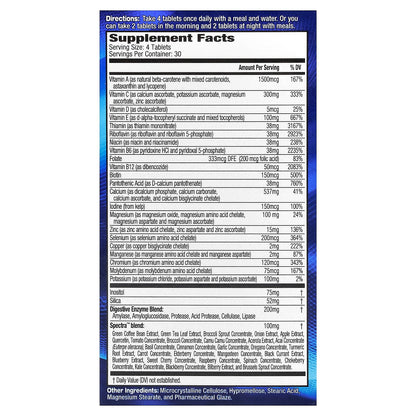 MHP, Activite Sport, Multi Vitamin, Time Released, 120 Tablets