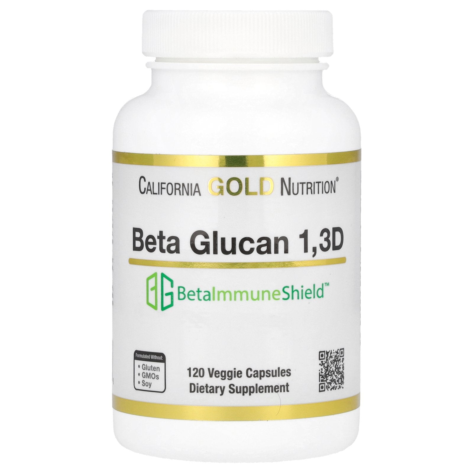 California Gold Nutrition, Beta Glucan from Algae 1,3D, 120 Veggie Capsules (125 mg Per Capsule)