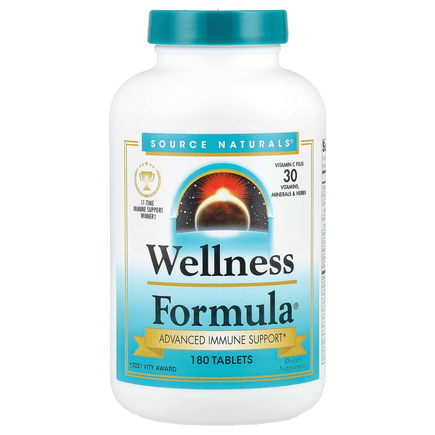 Source Naturals, Wellness Formula®, Advance Immune Support, 180 Tablets