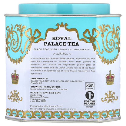 Harney & Sons, Royal Palace Tea, Black Teas with Lemon and Grapefruit, 30 Sachets, 2.67 oz (75 g)