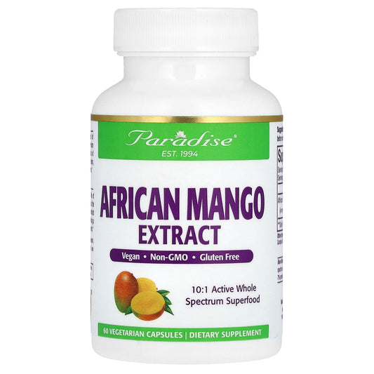 Paradise Herbs, African Mango Extract, 150 mg, 60 Vegetarian Capsules