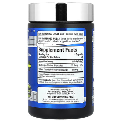 ALLMAX, TUDCA+, 250 mg, 60 Capsules