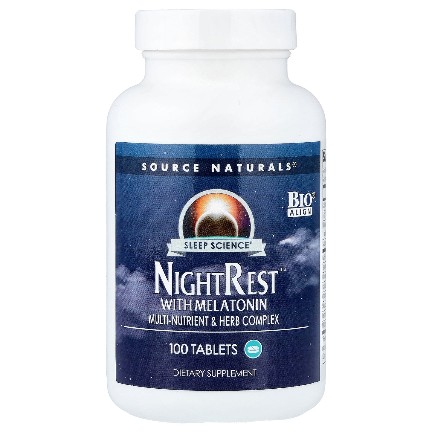 Source Naturals, Sleep Science®, NightRest™ With Melatonin, 100 Tablets