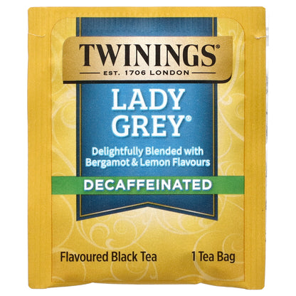 Twinings, Flavored Black Tea, Lady Grey, Decaffeinated, 20 Tea Bags, 1.41 oz (40 g)