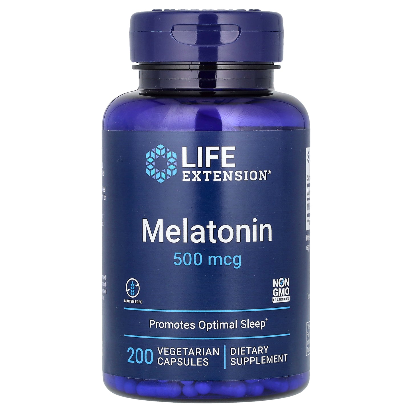 Life Extension, Melatonin, 500 mcg, 200 Vegetarian Capsules