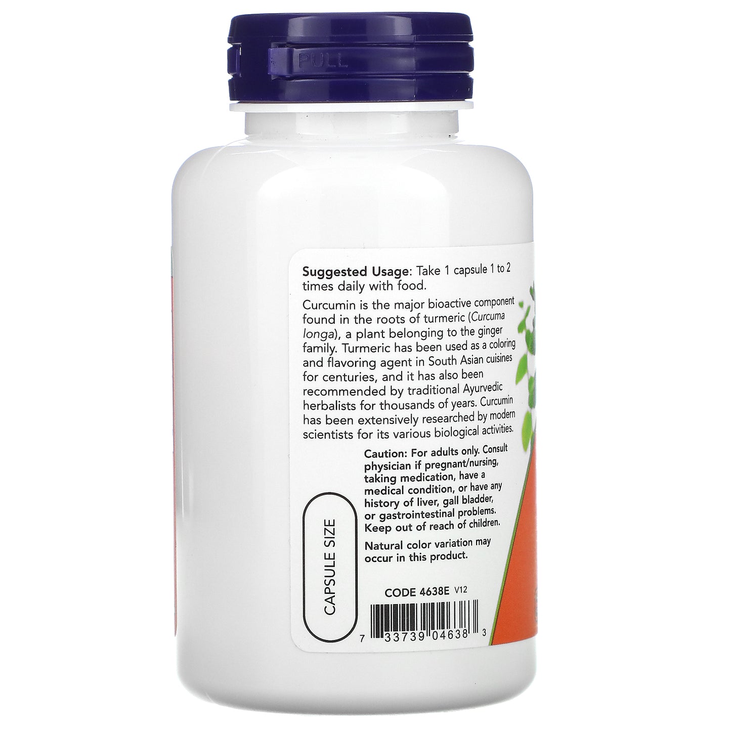 NOW Foods, Turmeric Curcumin, 60 Veg Capsules