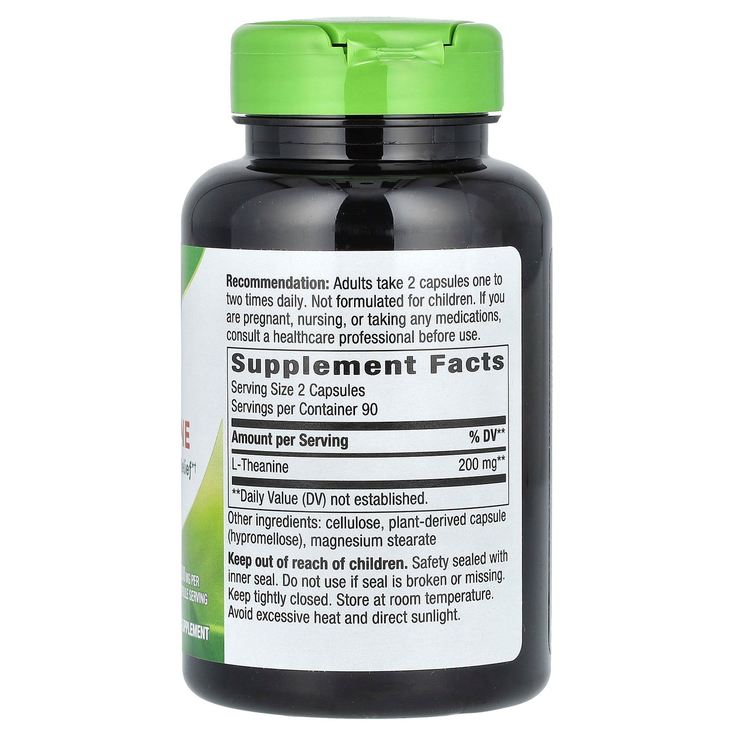 Nature's Way, L-Theanine, 180 Vegan Capsules (100 mg per Capsule)