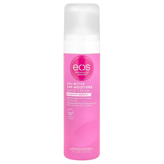 EOS, Shea Better™, 24H Moisture Shave Cream, Pomegranate Raspberry, 7 fl oz (207 ml)