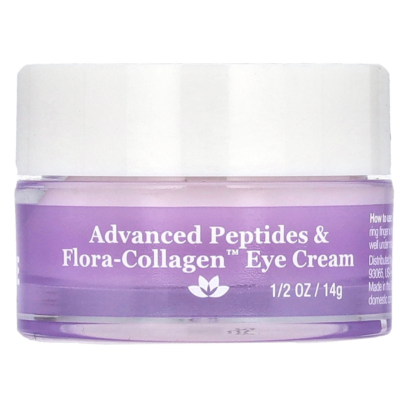 DERMA E, Advanced Peptides & Flora-Collagen Eye Cream , 1/2 oz (14 g)