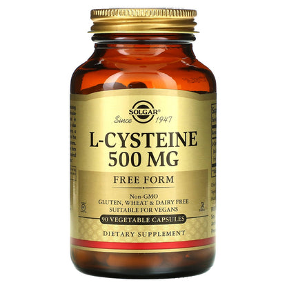 Solgar, L-Cysteine, 500 mg, 90 Vegetable Capsules