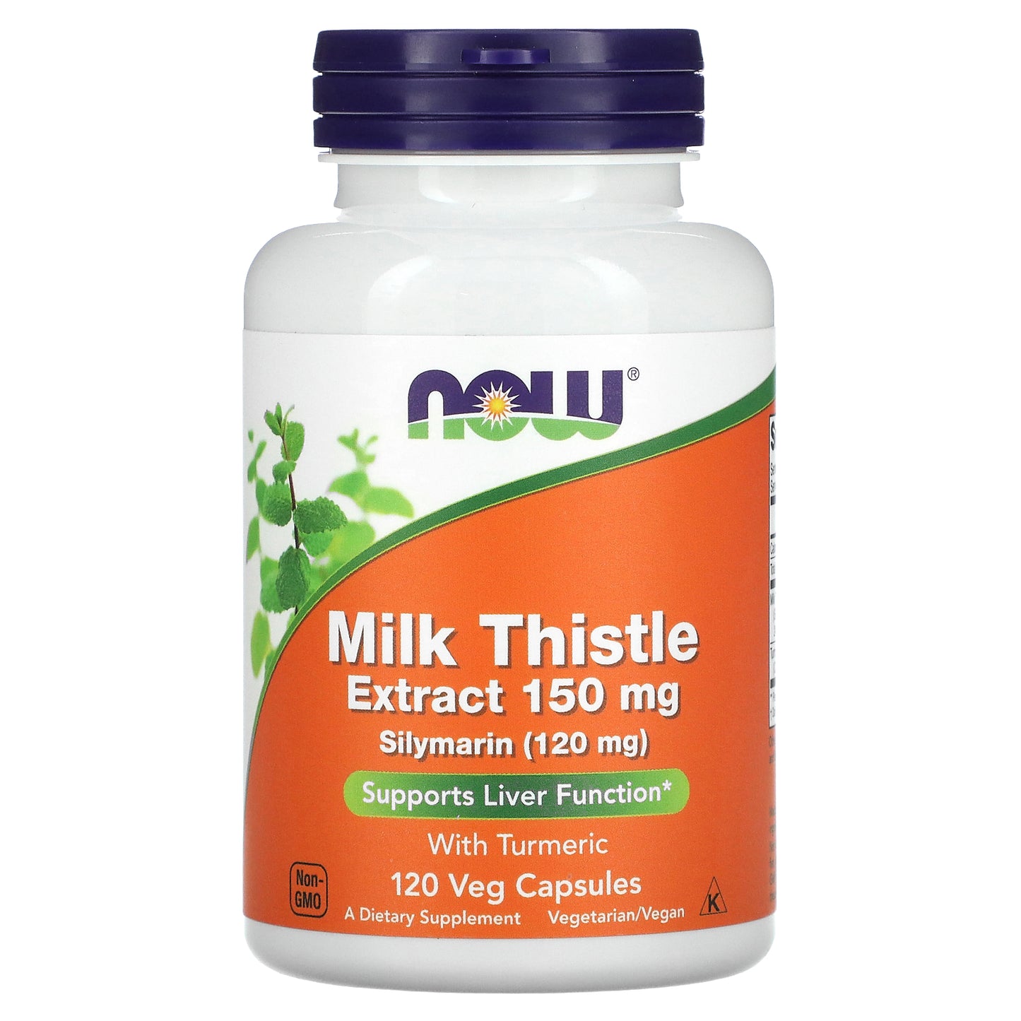 NOW Foods, Milk Thistle Extract with Turmeric, 150 mg, 120 Veg Capsules