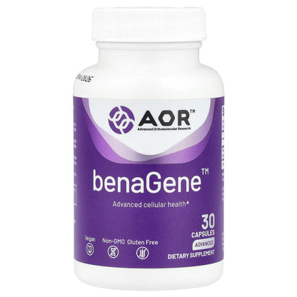 Advanced Orthomolecular Research AOR, BenaGene™, 30 Capsules