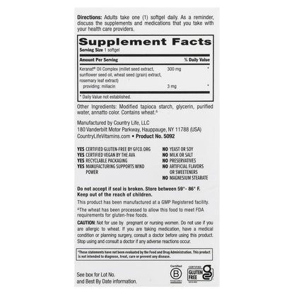 Country Life, Maxi-Hair® & Scalp Rescue, Clinical Strength, 30 Vegan Softgels