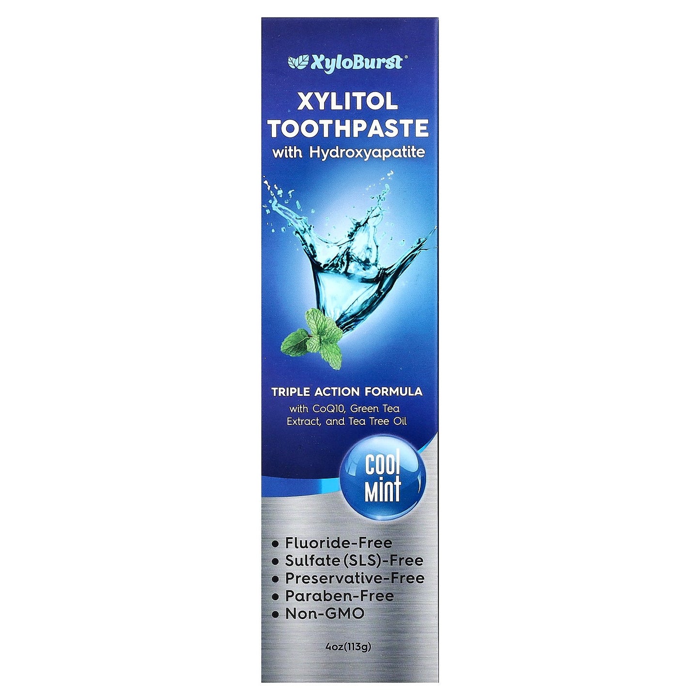 Xyloburst, Xylitol Toothpaste with Hydroxyapatite, Cool Mint, 4 oz (113 g)
