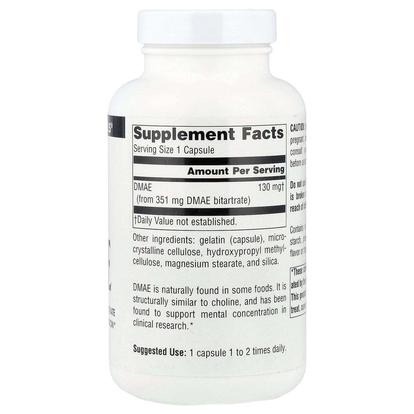 Source Naturals, DMAE, 351 mg, 200 Capsules