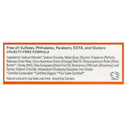 SoF, Triple Milled Bar Soap with Shea Butter, Orange Blossom & Honey, 1.7 oz (48 g)